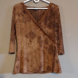 FMX Y2K Wrap Top with Sequin Details
